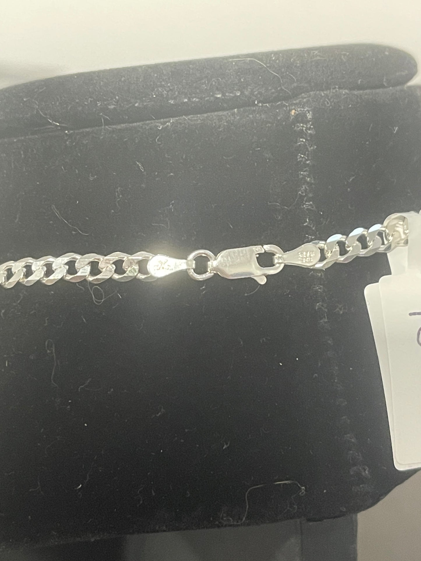 22” Authentic 925 Italian Silver Cuban Link Chain 12.55g