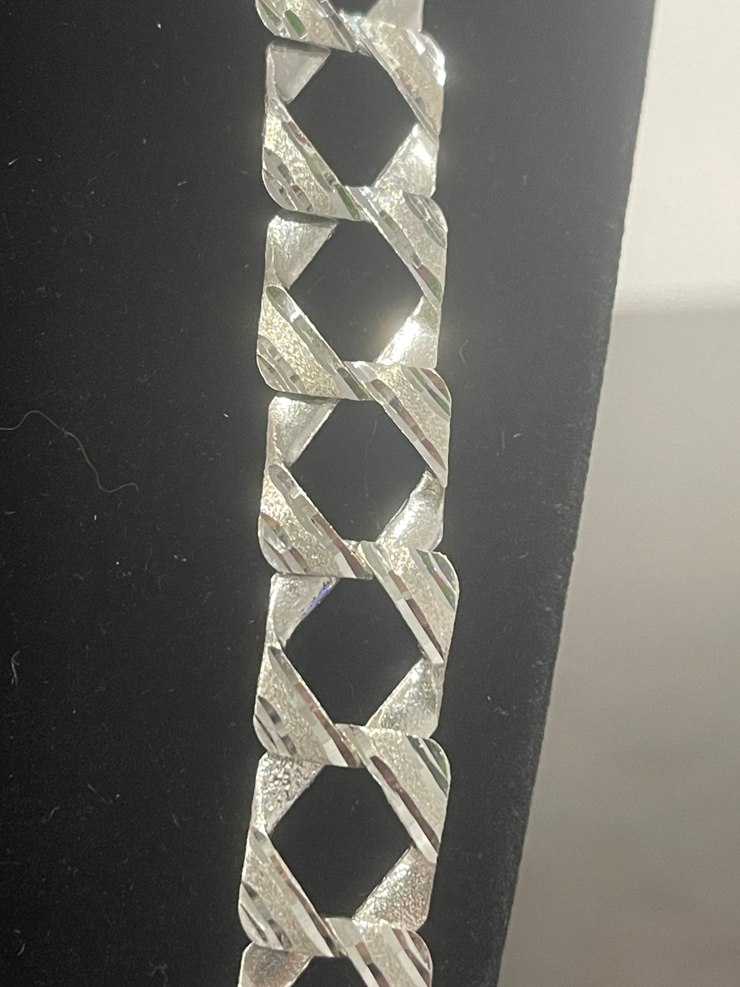 26” Authentic 925 Silver Diamond Cut Curb Chain 34.17g