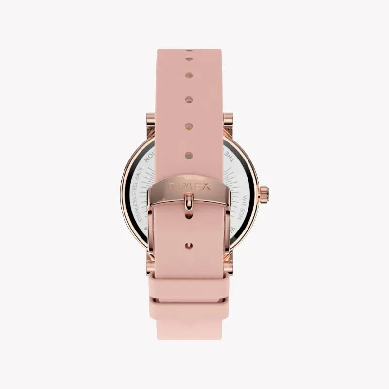 Timex Women's Pink Leather Watch