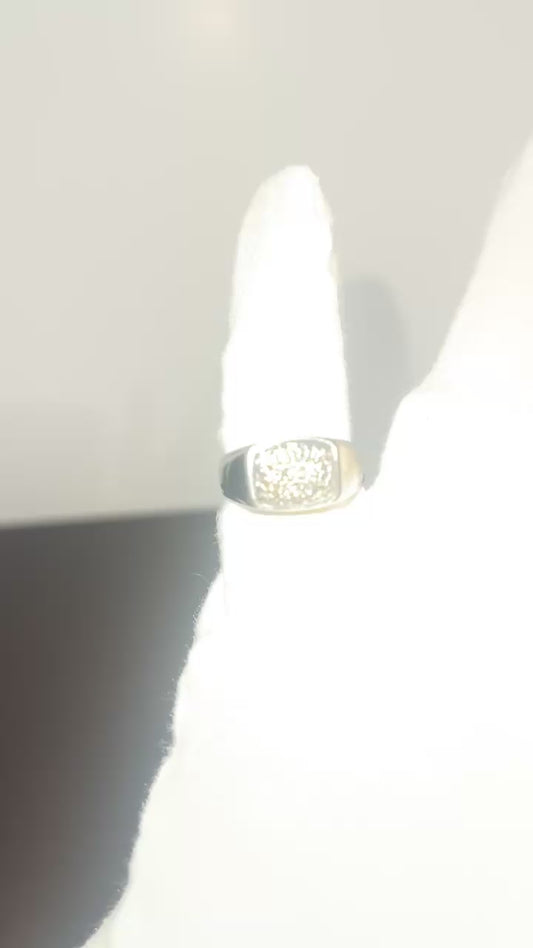 14K White Gold Diamond Ring