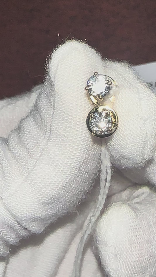 14K VVS 0.57ct Studs